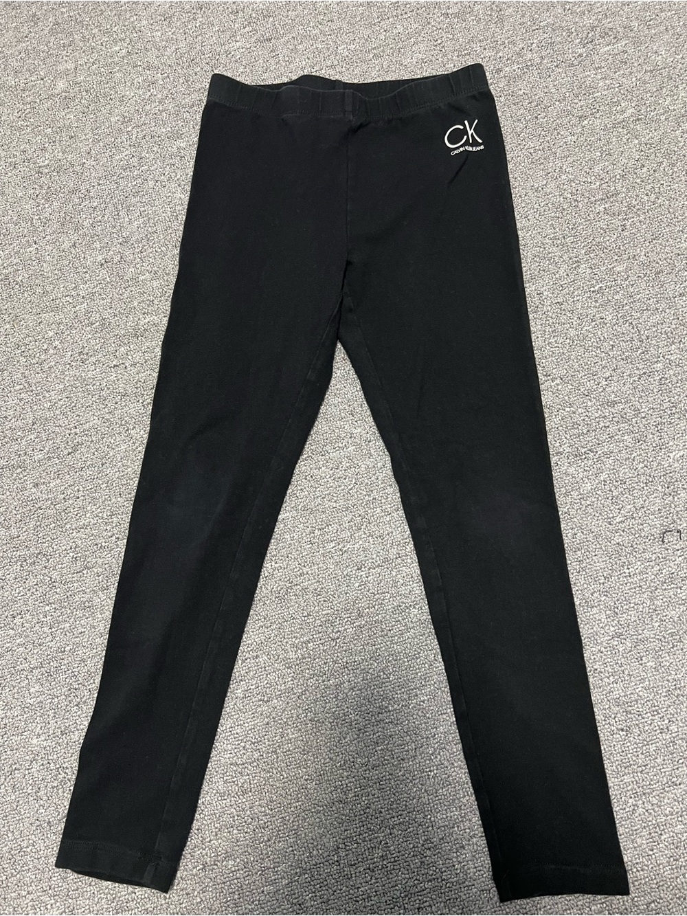 Calvin Klein Jeans Kids Black Logo Leggings